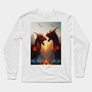 Dueling Dragons Long Sleeve T-Shirt